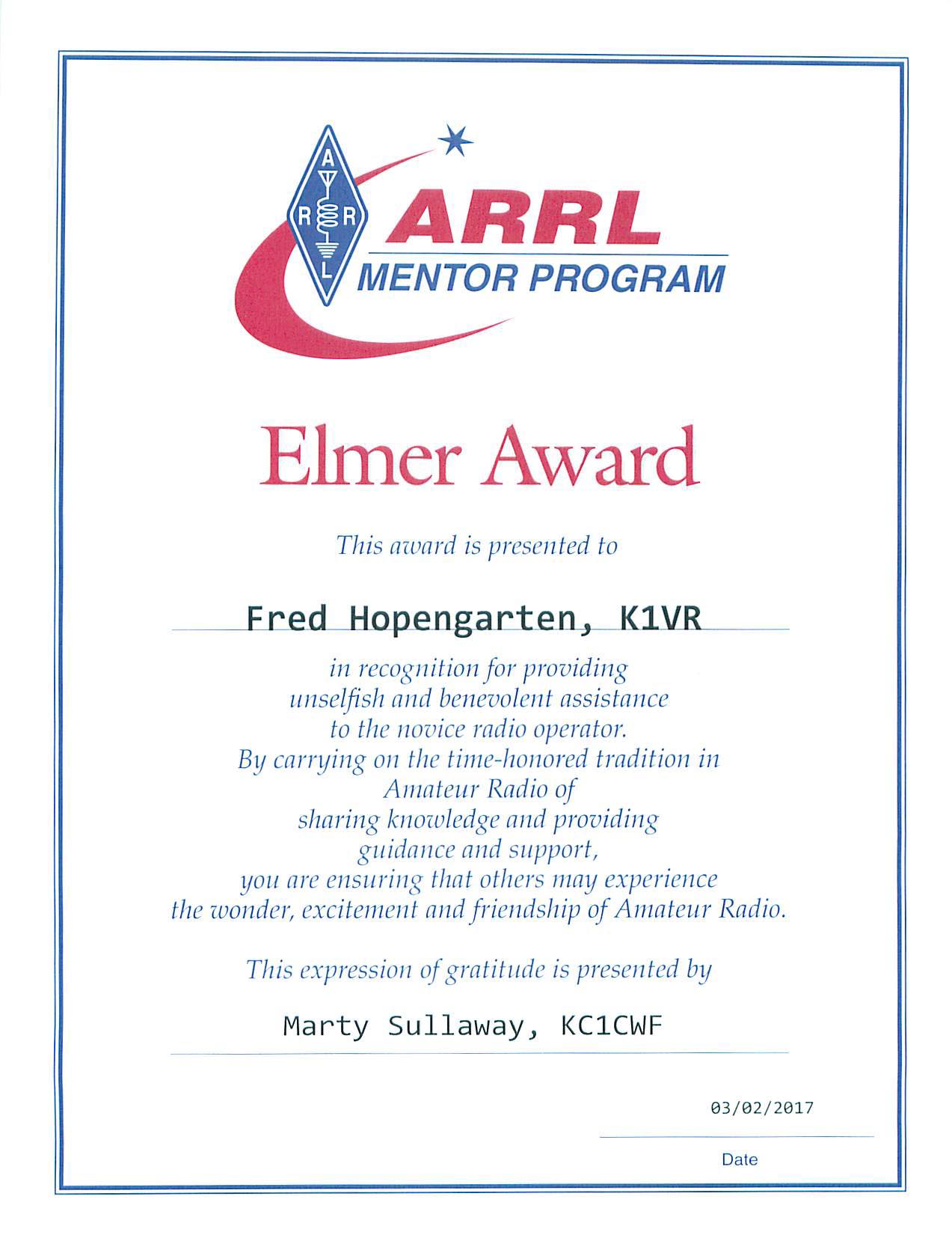 Elmer Award